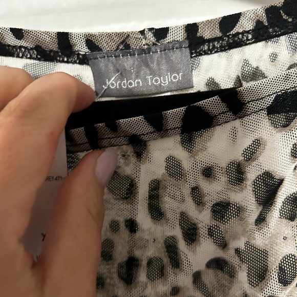 NWT Sheer Swim cover Up Pants Animal Print XL - Picture 5 of 5